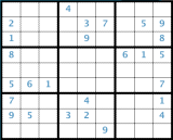 Sudoku board number one.